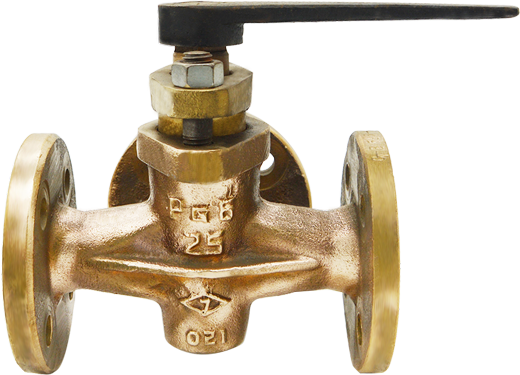 船用法兰青铜三通旋塞阀