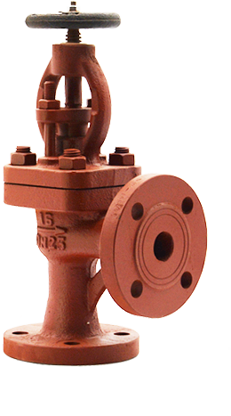 船用法兰铸铁直角截止阀（截止止回阀）